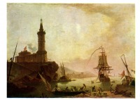 Картины - Шарль Лакруа (ум. в 1782 г.). Морской залив.
