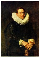 Картины - Антони ван Дейк (1599 - 1641). Портрет мужчины , натягивающего перчатку.