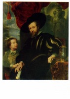 Картины - Антонис Ван Дейк.(1599 - 1641). Портрет Рубенса с сыном Альбертом. Около 1620 г.
