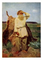 Картины - В. И. Суриков (1848 -1916). Огородник. 1870 - е годы.