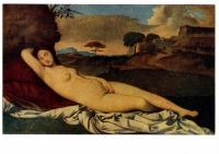 Картины - Джорджоне (1477/8 - 1510). Спящая Венера.