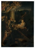 Картины - Антонио Корреджо ( 1489 - 1534). Святая ночь.