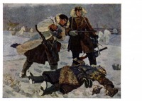 Картины - В. Г. Одинцов. Род. 1902 г. За Советскую Родину. 1945.