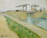 Картины - Мост Ланглуа и дорога вдоль канала, 1888