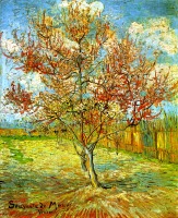 Картины - Арль. Деревья в цвету. Памяти Мауве. 1888