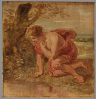 Картины - Музей Бойманса ван Бенингена в Роттердаме. Нарцисс. Эскиз. Ок. 1636