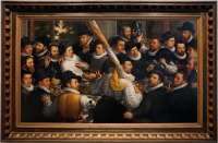 Картины - Музей Франса Хальса в Гарлеме.  Групповой портрет стрелков. 1583