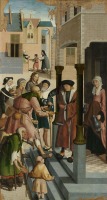Картины - Мастер Ван Апельдорн. Семь дел милосердия. Фрагмент 2, 1504