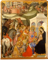 Картины - Бартоло ди Фреди. Поклонение волхвов. 1380