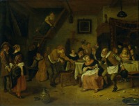 Картины - Ян Стен. Крестьянская свадьба, 1672