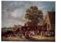 Картины - Д. Тенирс (1610 - 1690). Деревенский праздник.