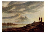 Картины - А. Кейп (1620 - 1691). Закат на реке.