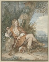 Картины - Охотник с мушкетом и куропаткой в руке