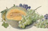 Картины - Дыня, виноград, персик и фундук