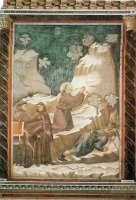 Картины - Святой Франциск источает воду из скалы. 1297-1300