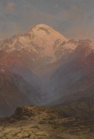 Картины - Закат в горах