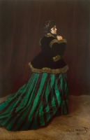Картины - Камилла Донсье (Дама в зеленом платье). 1866