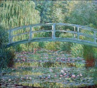 Картины - Японский мостик в саду художника. 1866