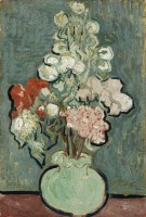 Картины - Винсент Ван Гог. Зелёная ваза с цветами