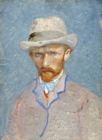 Картины - Винсент Ван Гог. Автопортрет в пастельных тонах