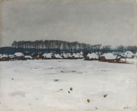 Картины - Виллем Витсен. Деревья в снегу