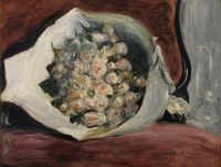 Картины - Огюст Ренуар. Букет белых роз
