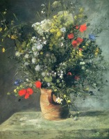 Картины - Огюст Ренуар. Луговые цветы в кувшине