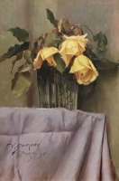 Картины - Фрэнк Винсент Дюмонд. Жёлтые розы