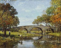Картины - Теодор Робинсон. Старый мост