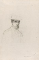 Картины - Густав Кайбот. Автопортрет в шляпе
