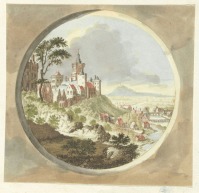 Картины - Вид на замок Шваненбург в Клеве, Пруссия