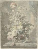 Картины - Розы, маки и тюльпаны в вазе