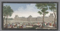 Картины - Вид на дворец Тюильри из сада
