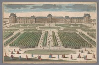 Картины - Вид на дворец Тюильри и садовый пруд
