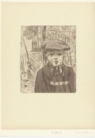 Картины - Эжен Делатр. Мальчик в шляпе