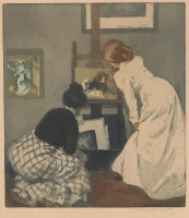 Картины - Две женщины в антикварном магазине