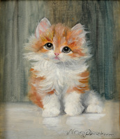 Картины - Мета Плюккебаум, Рыжий котёнок