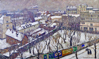 Картины - Жак Мартен-Ферье, Париж зимой