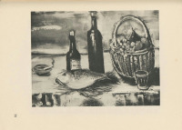 Картины - Морис де Вламинк, Натюрморт Фрукты и рыба