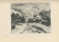 Картины - Морис де Вламинк, Снег вокруг Вальмонда