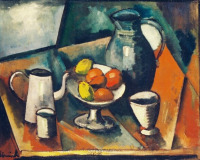 Картины - Морис де Вламинк, Ваза с лимонами