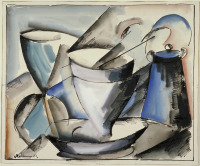 Картины - Морис де Вламинк, Натюрморт в голубых тонах