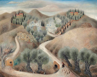 Картины - Рувим Рубин, Галилейский пейзаж
