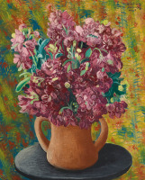 Картины - Моше Кислинг, Весенний букет в вазе