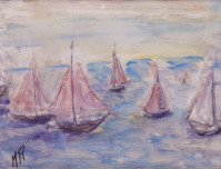 Картины - Мадлен Руар, Парусные лодки