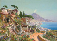 Картины - Алоиз Арнеггер, Пансион над Неаполитанским заливом