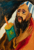 Картины - Эммануэль Мане-Кац, Молитва со свитком Торы