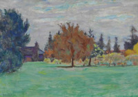 Картины - Пьер Боннар, Осеннее дерево, Ле-Кло в Гранд-Лемпсе