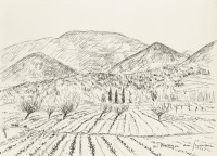 Картины - Андре Дюнуа де Сегонзаг, Пейзаж с виноградником