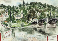 Картины - Андре Дюнуа де Сегонзак, Мост в Шенневьере